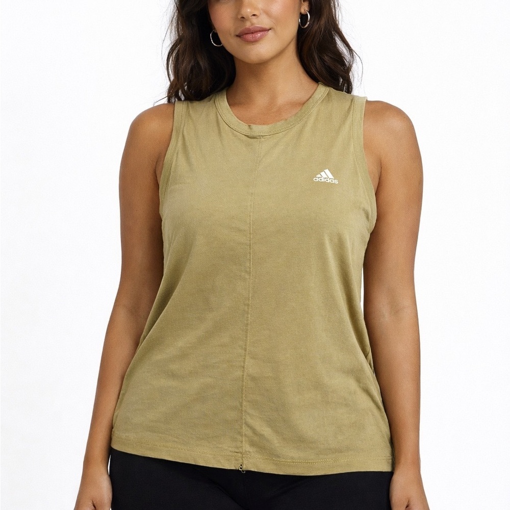Adidas Women's Sleeveless Tank Top Size Large - Adjustable Hem
